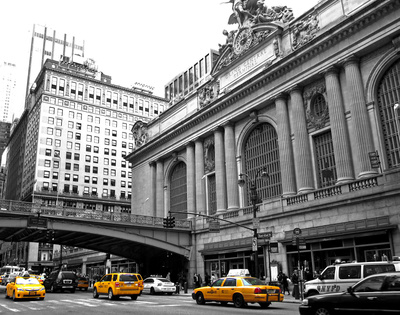 New York - Grand Central Terminal mit Taxen