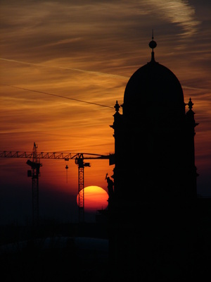 Sonnenuntergang in Berlin-Mitte