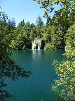 Wasserfall in Plittvice