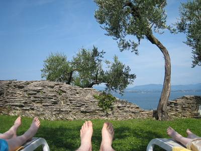 Entspannung mit Blick auf den Gardasee