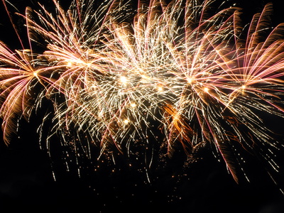 Feuerwerk beim Seebrückenfest von Bansin