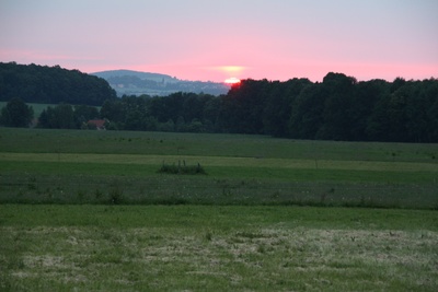 Sonnenuntergang in der Lausitz