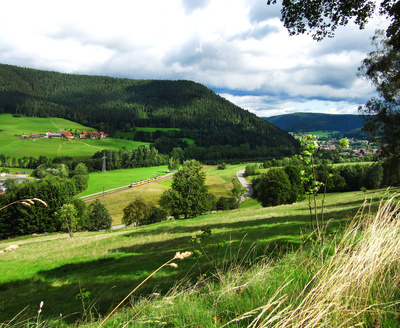 Schwarzwald - Blick ins Murgtal mit S-Bahn