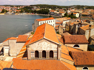 Blick auf Altstadt Porec