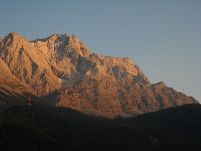 Zugspitze im Abendlicht