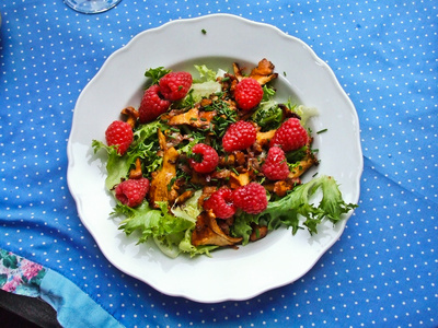 Himbeer - Pfifferling Salat