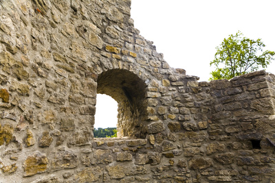 Ruine Wehrstein Mauerdetail mit Fenster