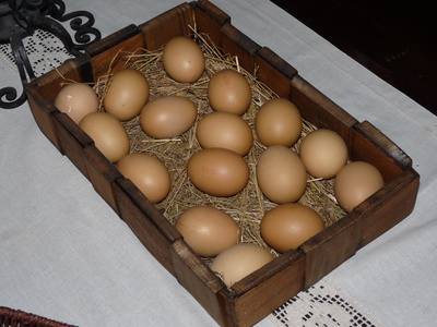 Kiste mit Eiern