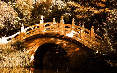 Brücke im Chinesischen Garten