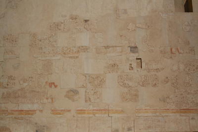 Wandmalerein am Hatschepsut Tempel