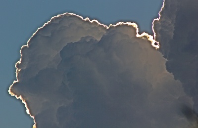 Kumuluswolken kurz vor dem Gewitter