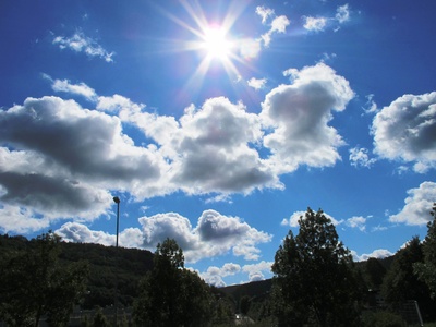 Sonne über den Wolken