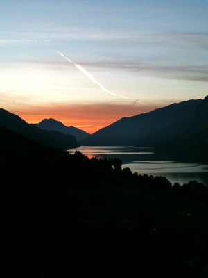 Sonnenuntergang am Walensee