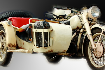Beiwagenmotorrad antik