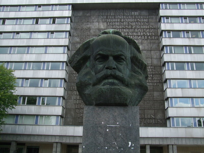 Karl Marxkopf in Chemnitz-Sachsen