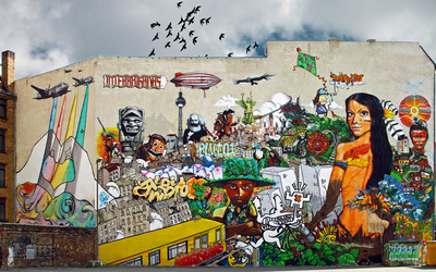 Wand-Kunst -Fassadengraffiti-