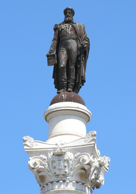 Lissabon, Bronzestatue König Pedro IV