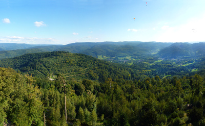 Nordschwarzwaldpanorama von Baden-Baden aus