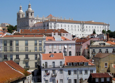 Lissabon, Blick über die Alfama
