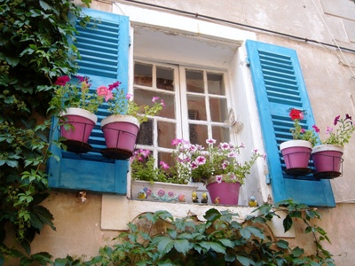 Fenster in Korsika