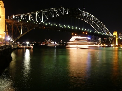 harbour bridge by night