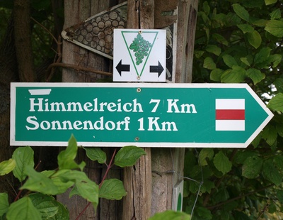 Wegweiser zum Himmelreich