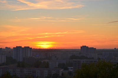 Abendrot über Berlin