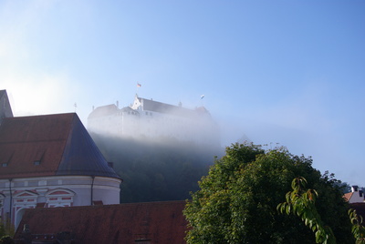 Burg Trausnitz (Landshut) im Morgennebel