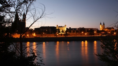 Magdeburg - Blick über die Elbe