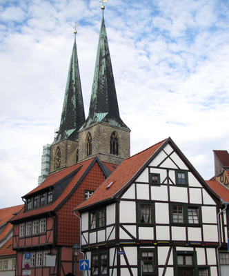 Quedlinburg, Fachwerk und Kirchtürme