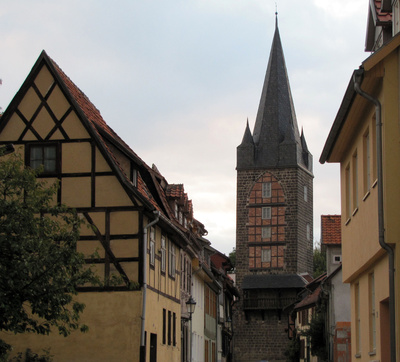 Quedlinburg, Blick zum Schreckensturm