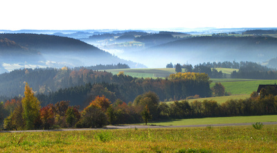 Panorama Herbst im Nordschwarzwald bei Dornstetten
