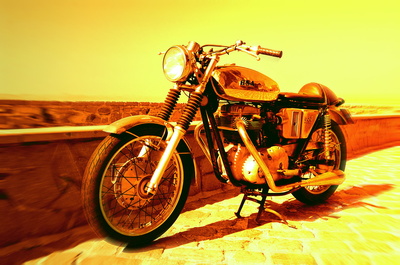 Oldschool BSA Motorbike