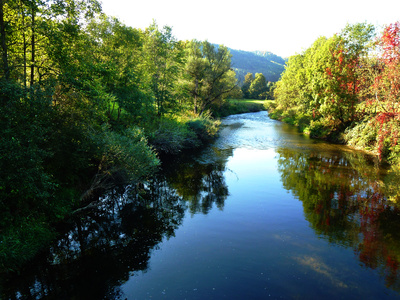 Neckar bei Sulz im Herbst