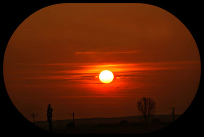 Sonnenuntergang in Rumänien