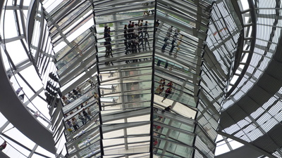 Spiegelung in der Reichstagskuppel