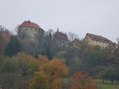 Nebliger Herbstmorgen (Reichenberg, Odenwald)
