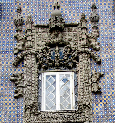 Reich verziertes Palastfenster