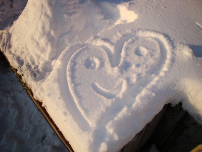 Herz im Schnee