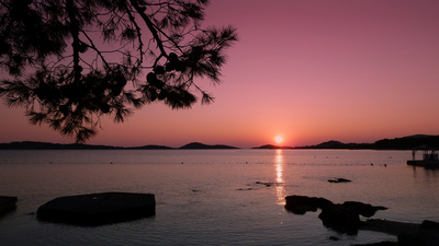 Sonnenuntergang in kroatien
