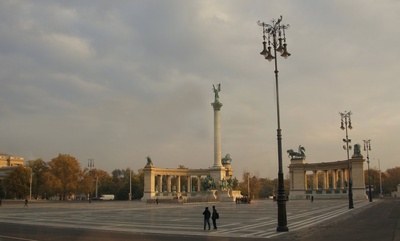 Der Heldenplatz in Budapest.