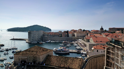 Dubrovnik - Blick zum alten Hafen