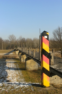 Grenzpfosten Deutschland/Polen