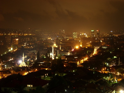 Sarajevo bei Nacht