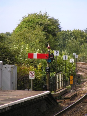 Numbers at the railway station