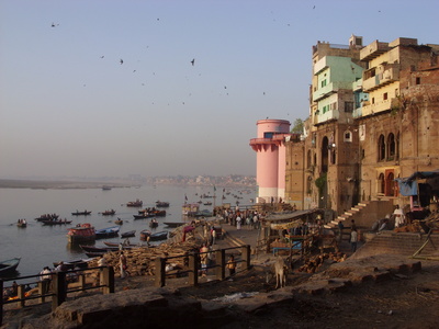 Verbrennungsstätte am Ganges in Varanasi