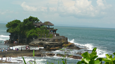 Der Meerestempel Tanah Lot in Bali