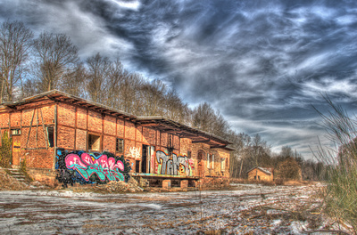 Bahnhof Jägersburg 2 (HDR)