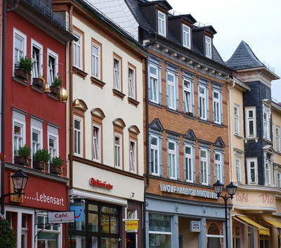 Fassaden in Ilmenau