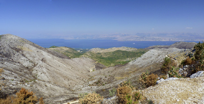 Blick vom Pantokrator, Insel Korfu